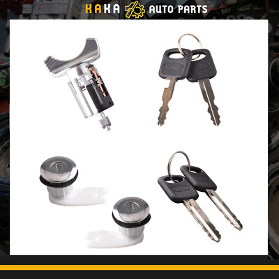 Ignition&Door Lock Cylinder Set for 92-96 Ford Bronco F150 F250 F350 keyed alike