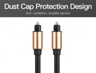 Ultra Premium Optical Fibre Digital Audio Cable Lead Cord Toslink Black S/PDIF