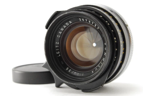 [MINT] Leica Summilux M 35mm f/1.4 2nd Black Canada Wide MF Lens From JAPAN