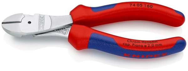 Knipex 74 05 160 Kraft-Seitenschneider Mit Mehrkomponenten-HüLlen Verchromt 160-image