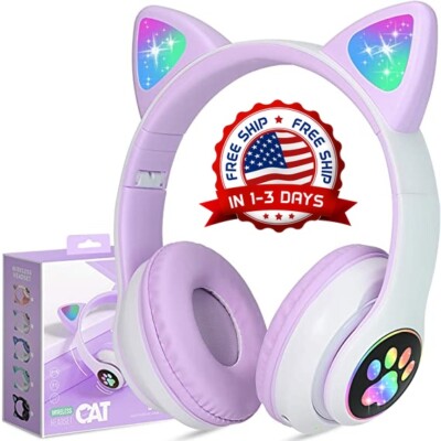 Auriculares Bluetooth Orejeras Audifonos Para Niña Nina Con