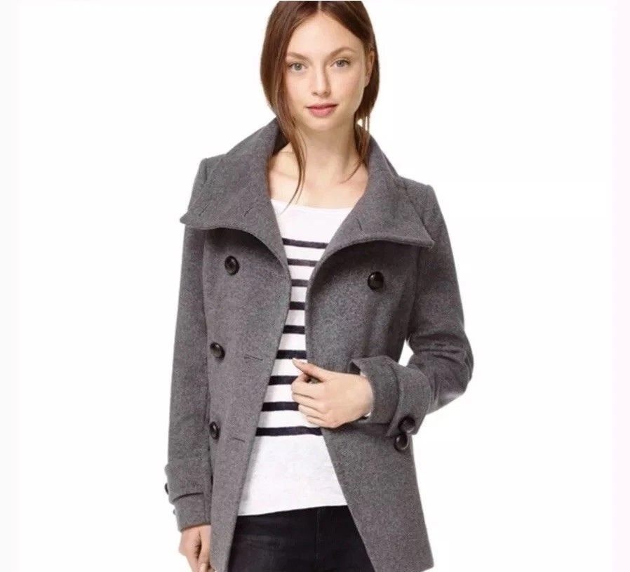 Aritzia Talula Babaton Howell Coat Cashmere Peacoat Winter Grey | eBay