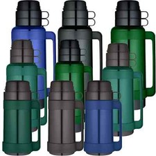 Thermos Mondial Vacuum Glass Flask Interlocking Cup 500ml/1L/1.8L Assorted Color