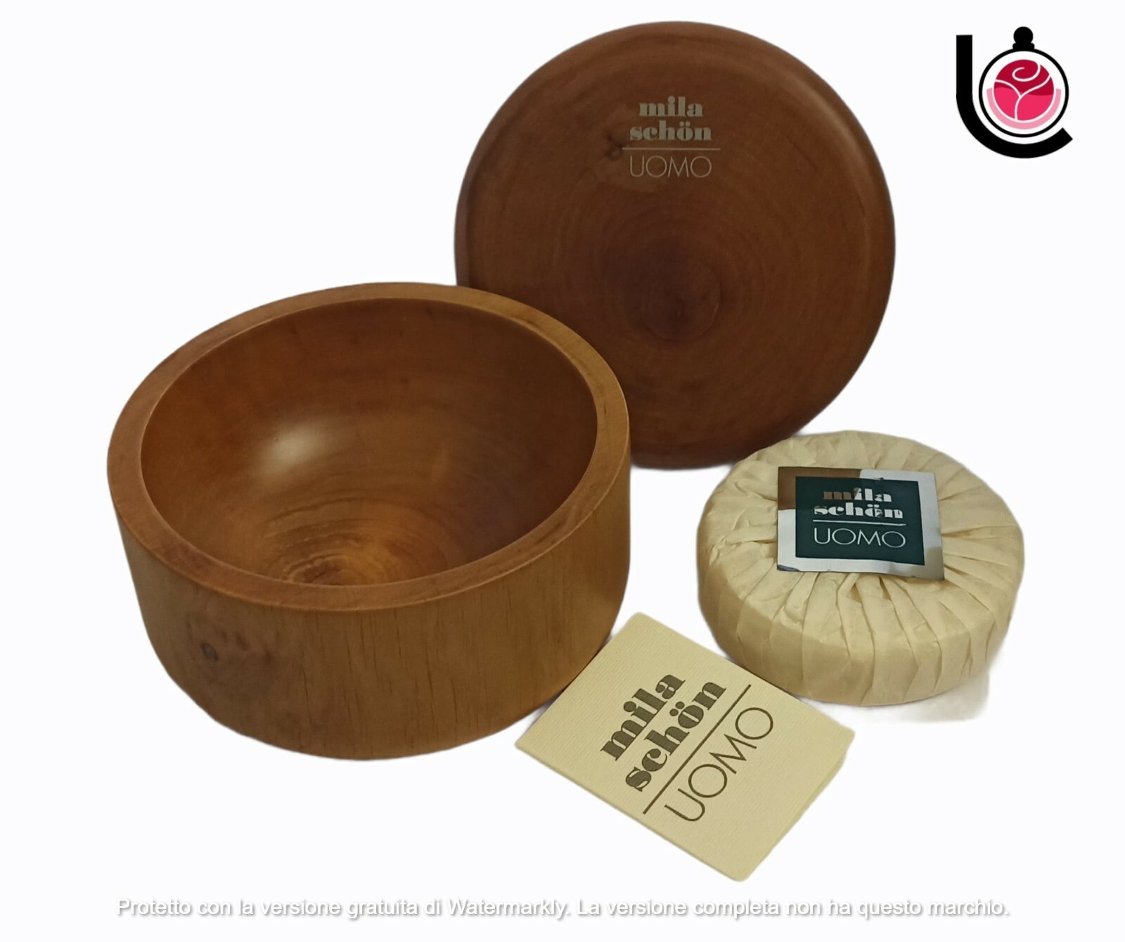 Mila Schon Uomo Vintage Sapone da Barba 75g + Ciotola Legno Raro