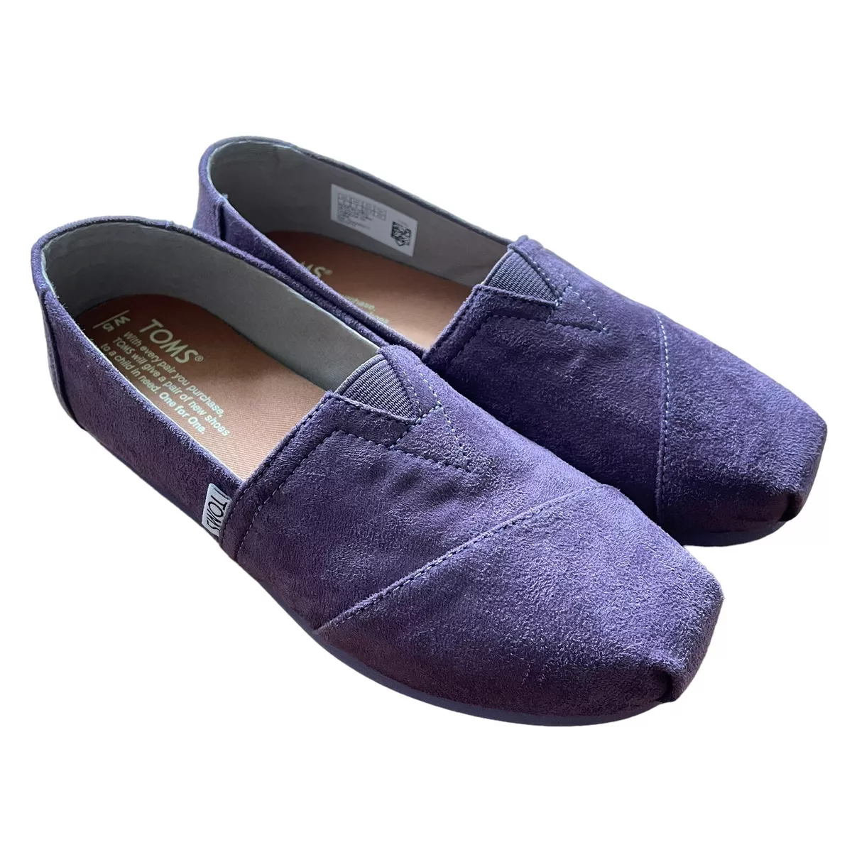 Purple toms shop shoes