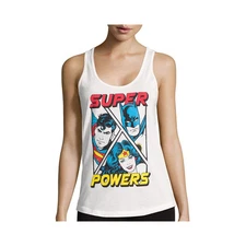  Bio World Licensed Racerback Tank Top Juniors Size L New Msrp $26 Super Powers