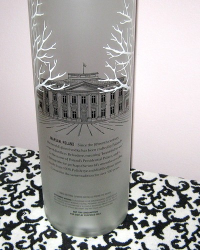 Vintage LEERE Belvedere 6 Liter Methusalem Größe Wodka Glas Flasche Werbung - Bild 7 von 8