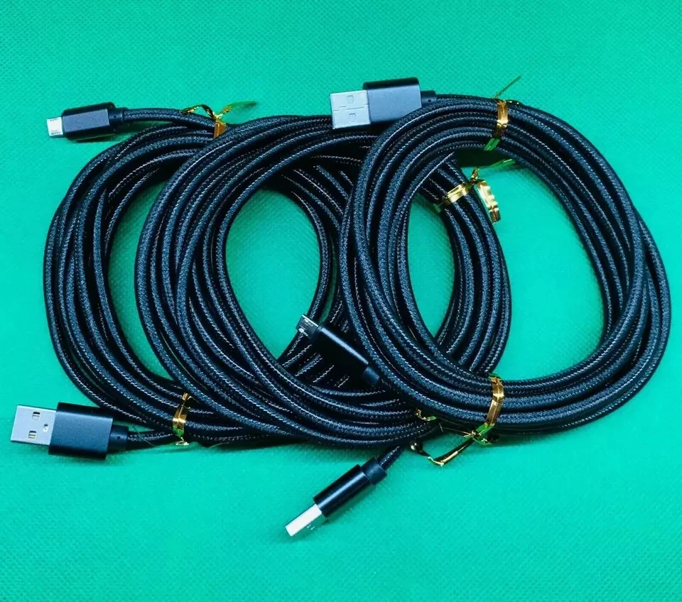 Heavy Duty Micro USB Fast Charger Data Cable Cord For Samsung Android HTC LG Lot - Image 3 of 4