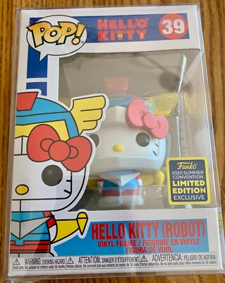 FUNKO POP! HELLO KITTY KAIJU ROBOT #39 SDCC LIMITED EDITION VINYL FIGURE!!! +