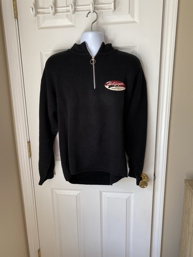 Mens black vintage Tommy Hilfiger half 