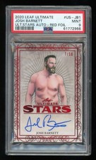 Josh Barnett PSA 9, #7/10 Red Auto 2020 Leaf Ultimate Wrestling Warmaster