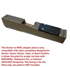 HM15 Doctor/Vortex Venom/Burris FF to Shield RMS/RMSC Red Dot Adaptor Plate