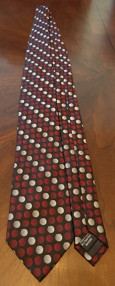 Gravata masculina Haggar vermelha 100% seda feita na China - Imagem 3 de 4