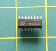 Lot of 12 Pieces ST 74HC4040 94A627 16-Pin 12 Stage Binary Ripple Counter