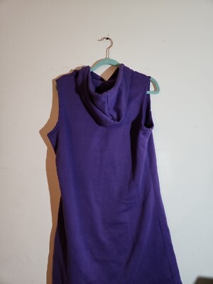 Z Avenue USA Purple Sweatshirt Hoodie Dress Women's Large | eBay