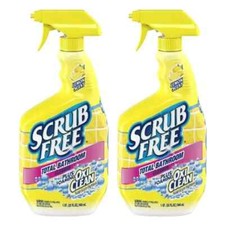 Scrub Free Total Bathroom Cleaner with OxiClean, Lemon Scent, 32 fl oz. (2 Pack) 0.30 per fl oz