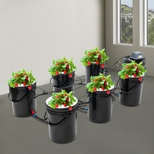 20L Farmer Hydroponik System Tiefwasserkultur Mit 6 Eimern Hydroponic System