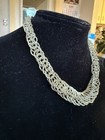 VTG Silver Plated 14mm UK Twisted Rope Prince of Wales 18" Heavy Necklace 61g — photo 9