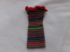Vintage Barbie PAK Striped Knit Dress