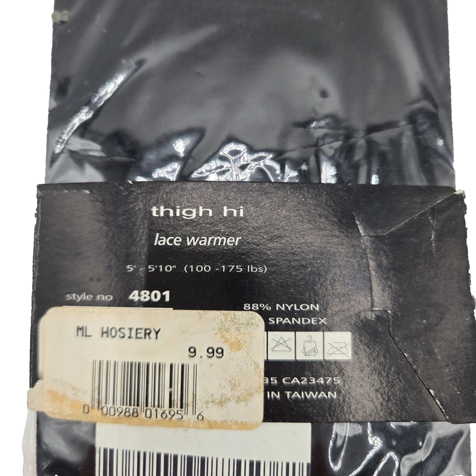 Medias opacas Music Legs estilo 4801 muslo rosa encaje red de peces nuevas de stock Foto 2 de 4