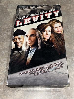 Levity VHS 2003 Kirsten Dunst Morgan Freeman  **BLOCKBUSTER RENTAL**TESTED**