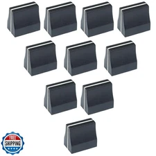 SJZBIN 10PCS Black Slide Potentiometer Mixer Fader Knob Plastic Fader Cap Fad
