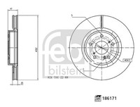 2X Febi Bilstein Bremsscheibe 186171