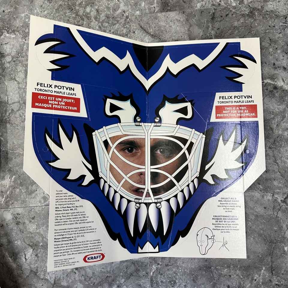 1994 1994-95 KRAFT GOALIE MASKS COMPLETE SET OF 8 - ROY POTVIN BELFOUR - Image 2 of 4
