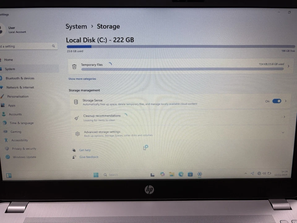 HP ProBook Laptop 450 G4 15.6" CORE i3-7100U 8GB RAM 128GB SSD Windows 11 Pro - Image 3 of 4