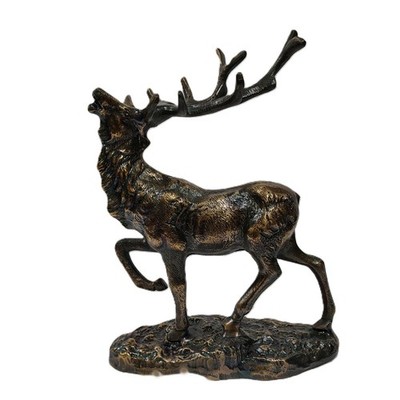 Metall Hirsch Elch Statue Rentier Hirsch Deko Figur Bronze Finish 12 Zoll