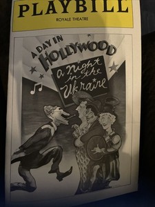 1980 Playbill John Golden Theatre A Day in Hollywood A Night in the Ukraine