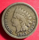 1863 US Copper Nickel Indian Head Cent! Good Civil War Days! Old US Coin!