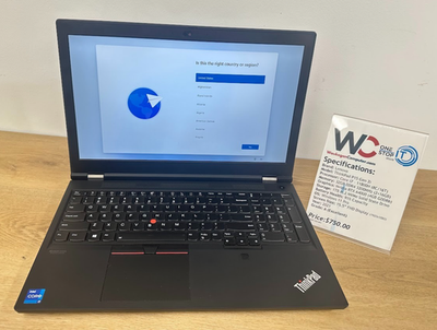 Lenovo ThinkPad P15 Gen 2, Core i7 11th Gen, 32GB DDR4, RTX A4000