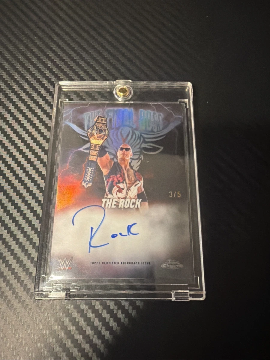 2025 Topps Chrome WWE - The Rock #CLA-RK for sale | eBay