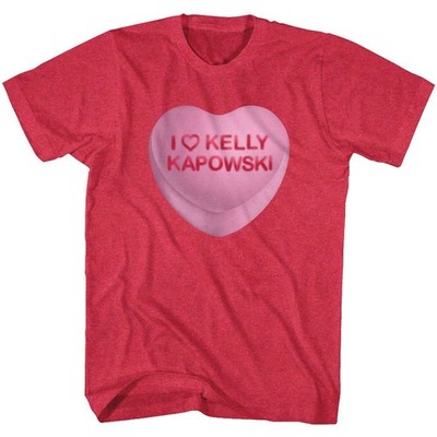 Saved By The Bell - Kelly Candy Heart - Kurzarm - Heather - Erwachsene - T-Shirt