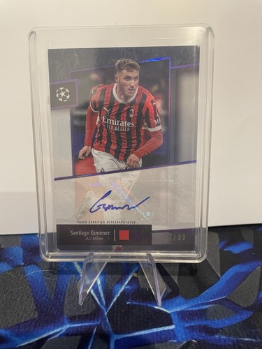 Santiago Gimenez Auto /99 Topps Museum UCC 2025/26 AC Milan Autograph