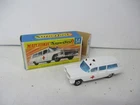 Matchbox Lesney Superfast SF54 Cadillac Ambulance- SMALL CROSS LABEL, boxed
