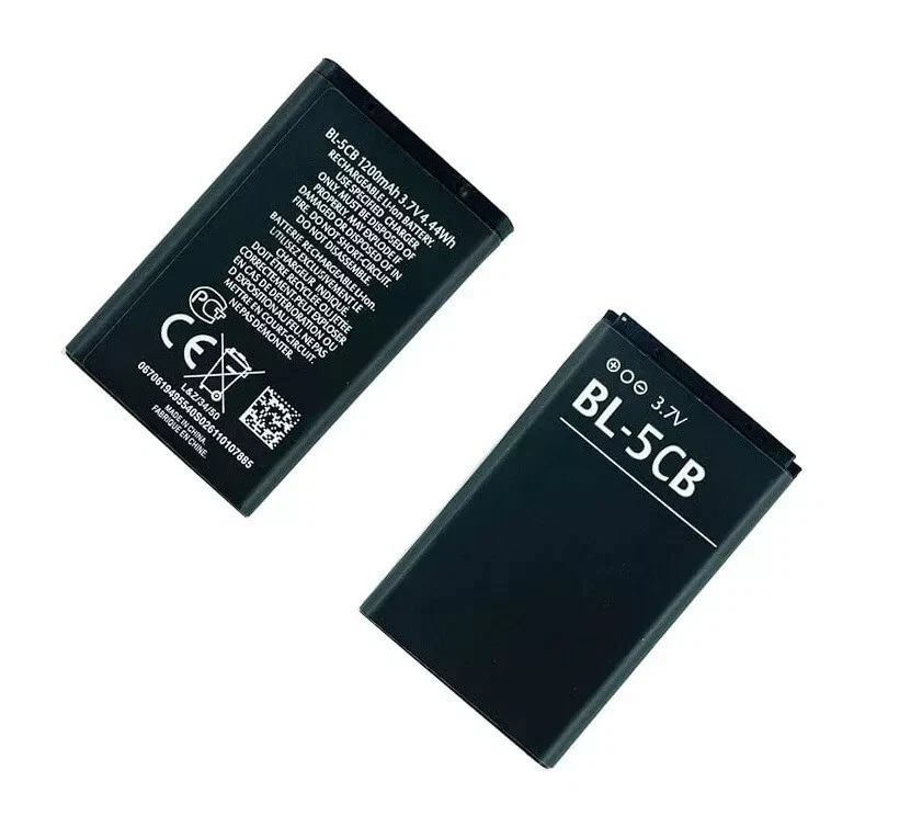 Batterie d'origine Nokia (BL-5CB) - NOKIA - BL-5CB - Noir - Li-Ion