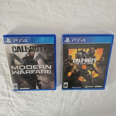 PS4 Call of Duty Modern Warfare & Call Of Duty Black Ops No Manuals Good