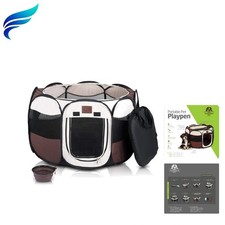 Lightweight Travel Dog Kennel with Zipper Access  Collapsible Bowl - Small Size