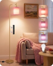 Dimmable Floor Lamp for Living Room with Remote and Foot Switch, Modern Stand...