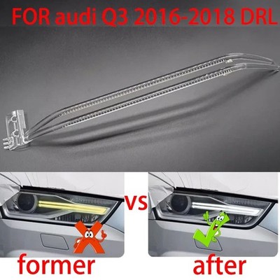 1x Left DRL Day Running Light Guide Tube Strip For Audi Q3 15-18 Xenon Headlight