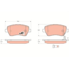 Satz Bremsbeläge Bremsklötze vorne für Suzuki Splash EX Swift 3 MZ | 24153590