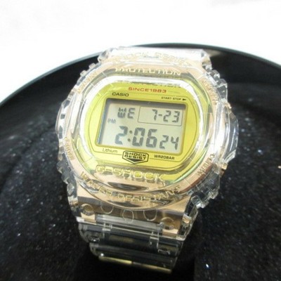 Casio G-SHOCK DW-5735E-7JR 35th Anniversary Digital Quartz Gray Gold Watch
