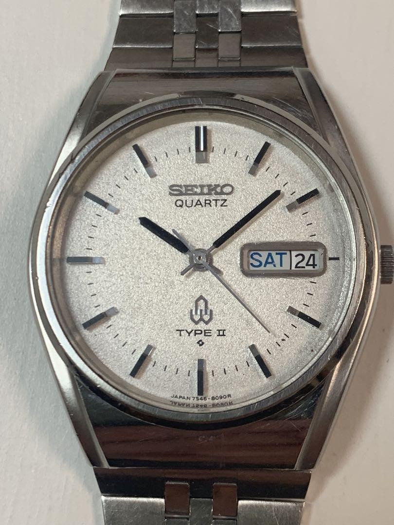 Seikoii Silver Stainless Steel Chronograph Watch for Men