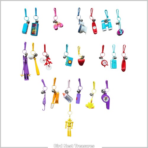 Vintage 1980s PLASTIC BELL CHARMS - 22 Choices, Volume Discount