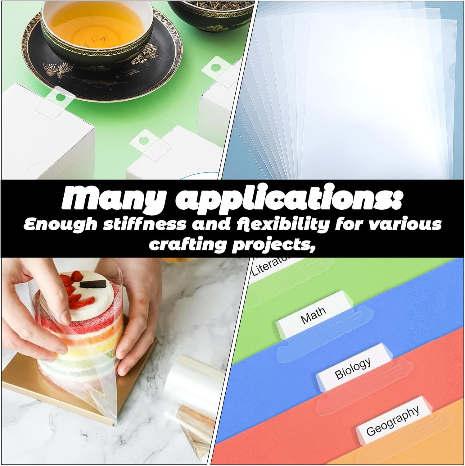 12 Inches x 40ft Acetate Sheets for Crafts 4 Mil/0.1mm Clear Sheets... 