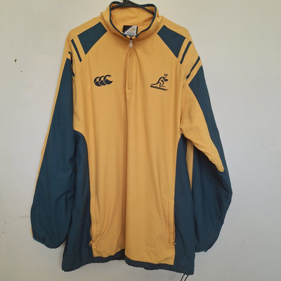 Wallabies Jacket Men XL Yellow Canterbury Australia Vintage Rugby