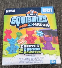 Elmers Squishies Mix and Match Activity Kit - Create 2 Custom Characters - NEW