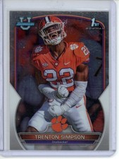 2022 Bowman University Chrome - #45 Trenton Simpson (RC) Clemson Tigers